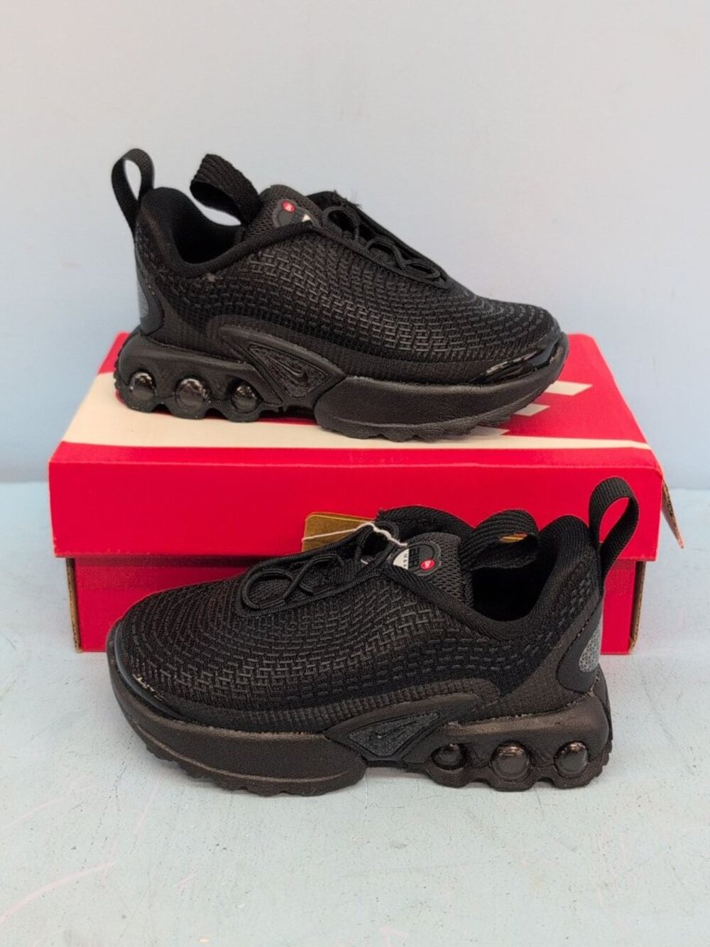 Nike Air Max DN TD Toddler Kids Shoes US 7C Triple Black FN4452-004